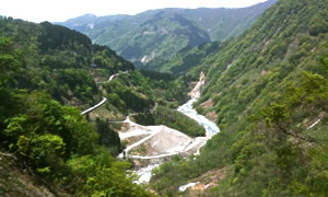 尾添川の眺望